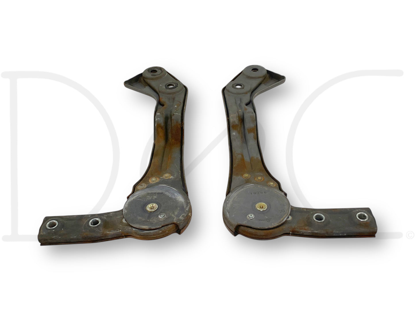 92-97 Ford F250 F350 Front Center Console Jump Seat Hinge Set Hinges Brackets OE