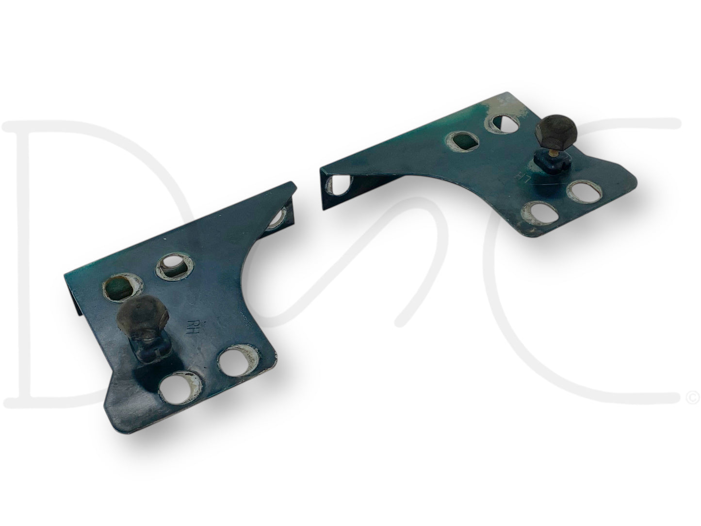 92-97 Ford F250 F350 Fender To Core Support Brackets OE Corner Bracket Set