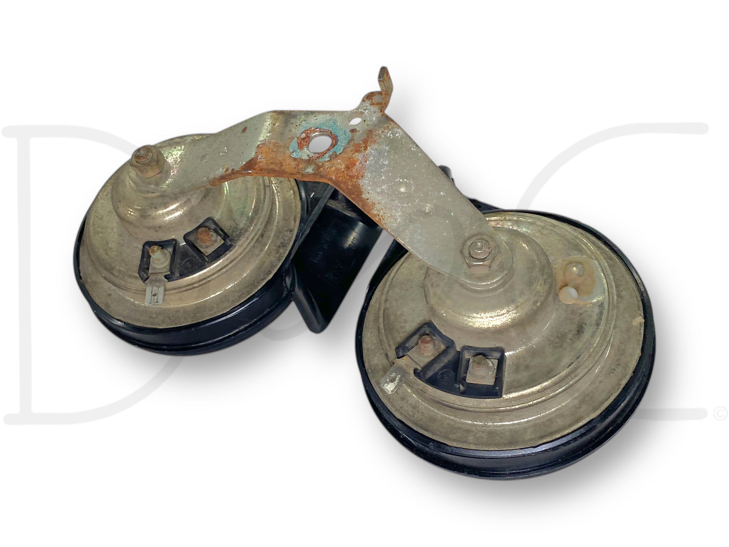92-97 Ford F250 F350 Horn Set Hi Low Dual Tone Horns OEM