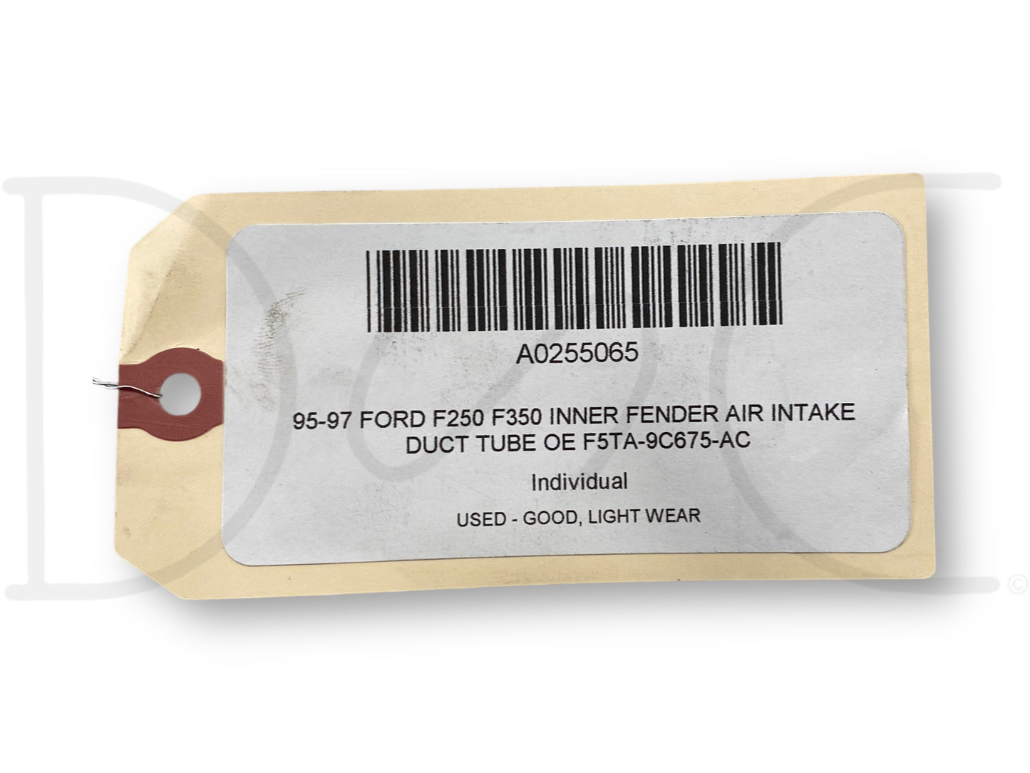 95-97 Ford F250 F350 Inner Fender Air Intake Duct Tube OE F5Ta-9C675-AC