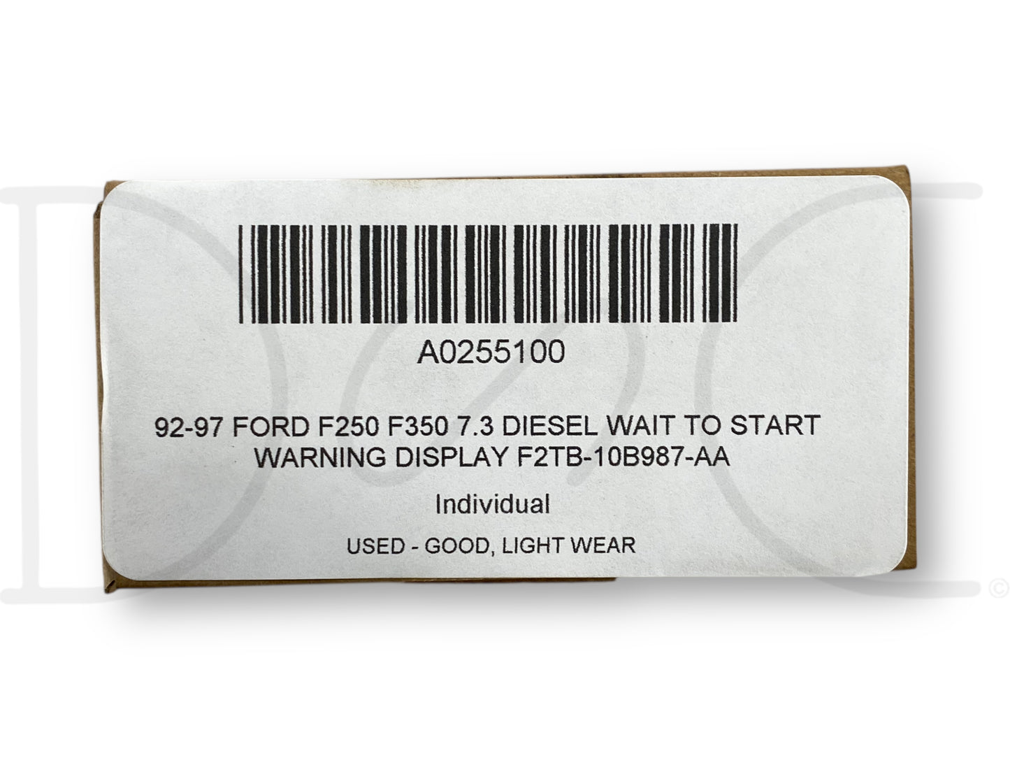 92-97 Ford F250 F350 7.3 Diesel Wait To Start Warning Display F2Tb-10B987-Aa