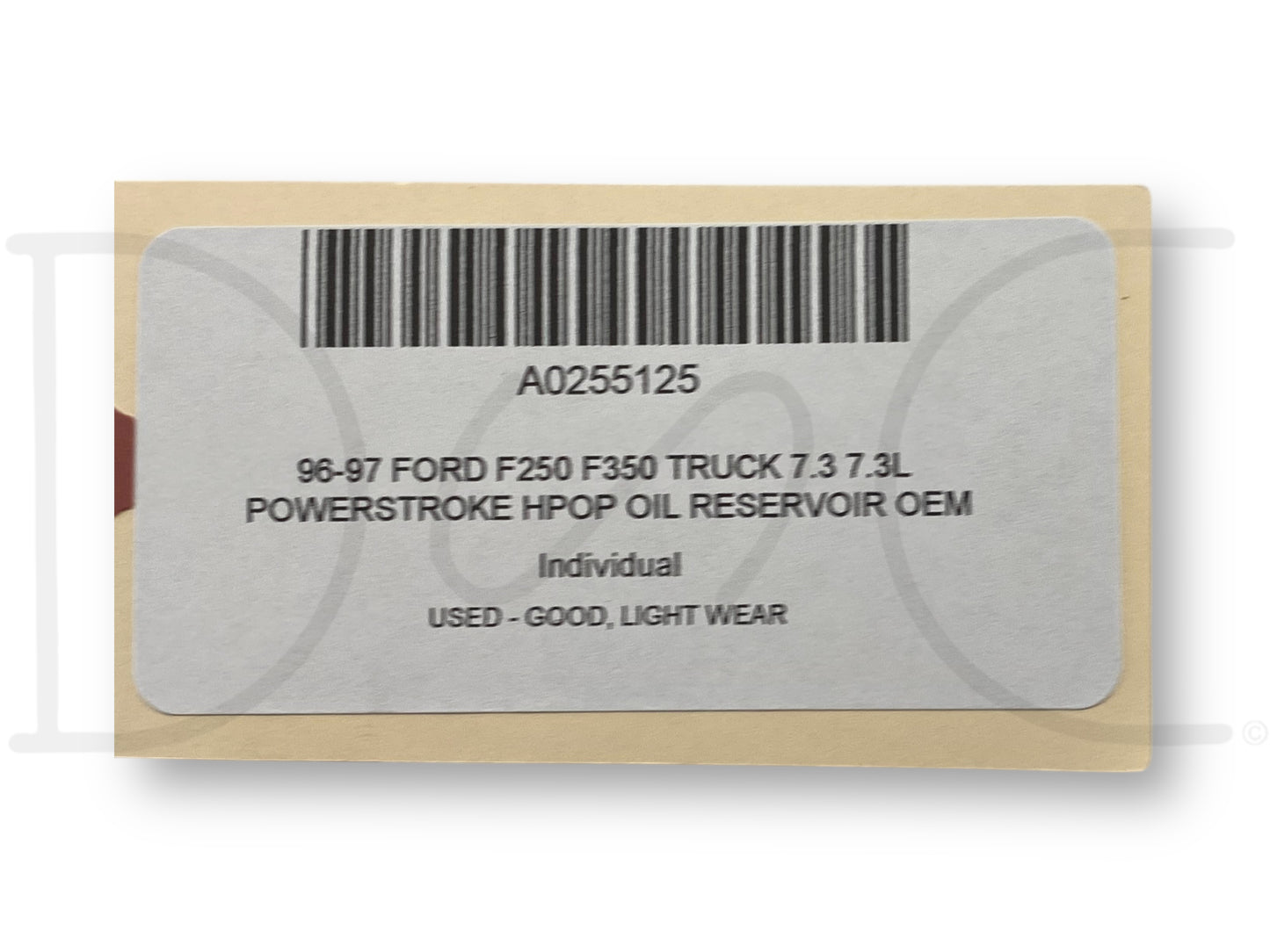96-97 Ford F250 F350 Truck 7.3 7.3L Powerstroke HPOP Oil Reservoir OEM