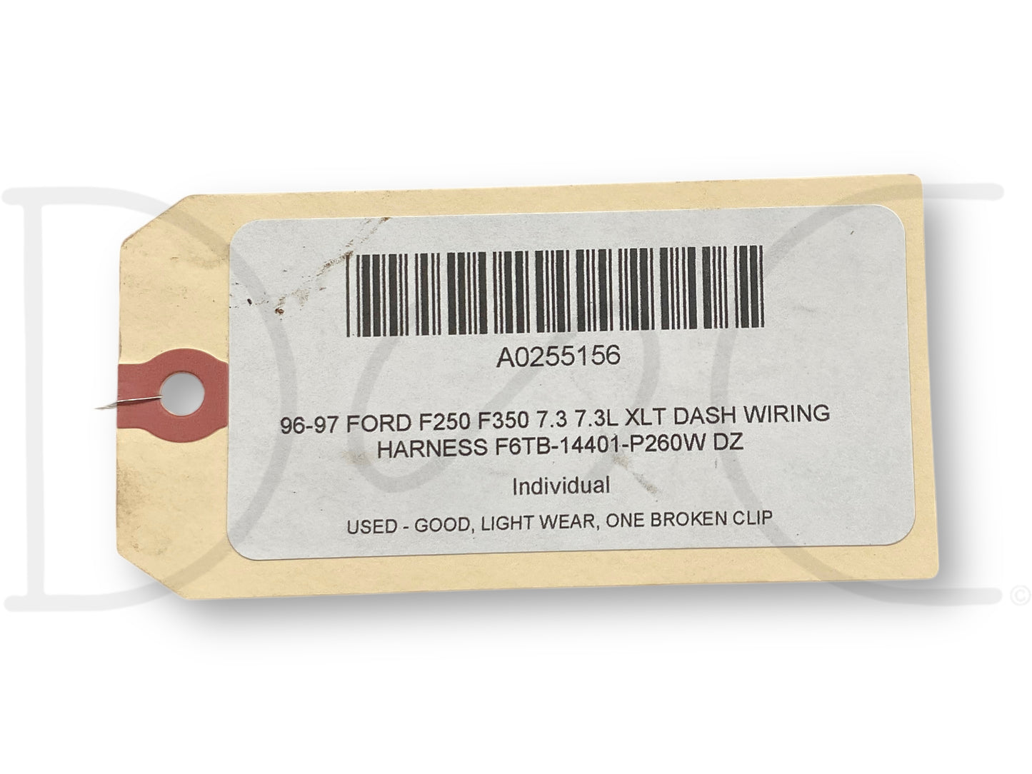 96-97 Ford F250 F350 7.3 7.3L XLT Dash Wiring Harness F6Tb-14401-P260W Dz