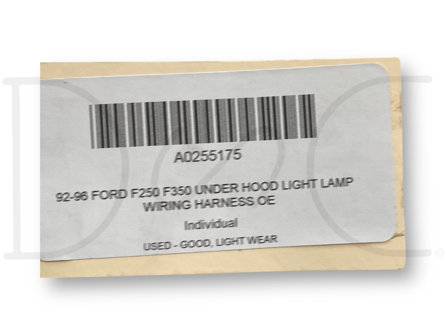 92-96 Ford F250 F350 Under Hood Light Lamp Wiring Harness OE