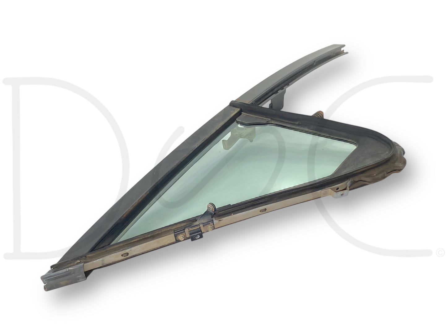 92-97 Ford F250 F350 LH Left Driver Vent Wing Window Glass Assembly OEM