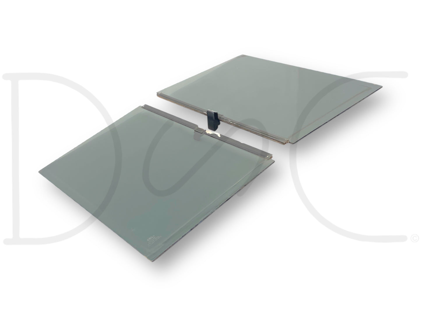 88-97 Ford F250 F350 Center Middle Sliding Rear Window Glass Side Pane Set OEM