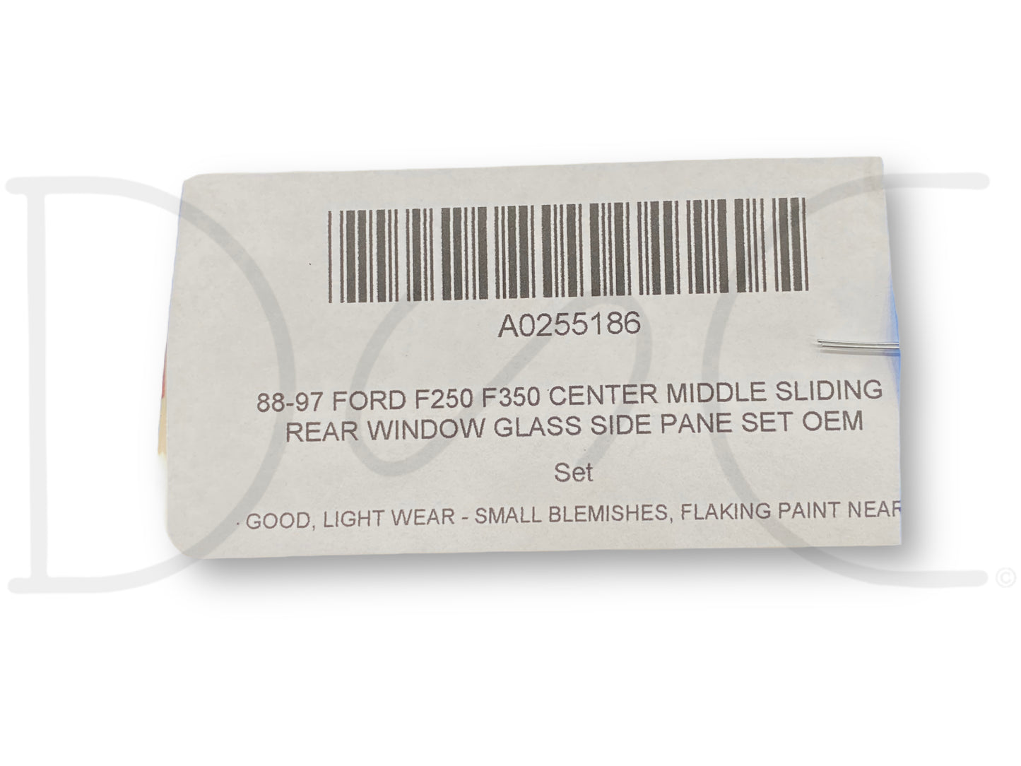 88-97 Ford F250 F350 Center Middle Sliding Rear Window Glass Side Pane Set OEM