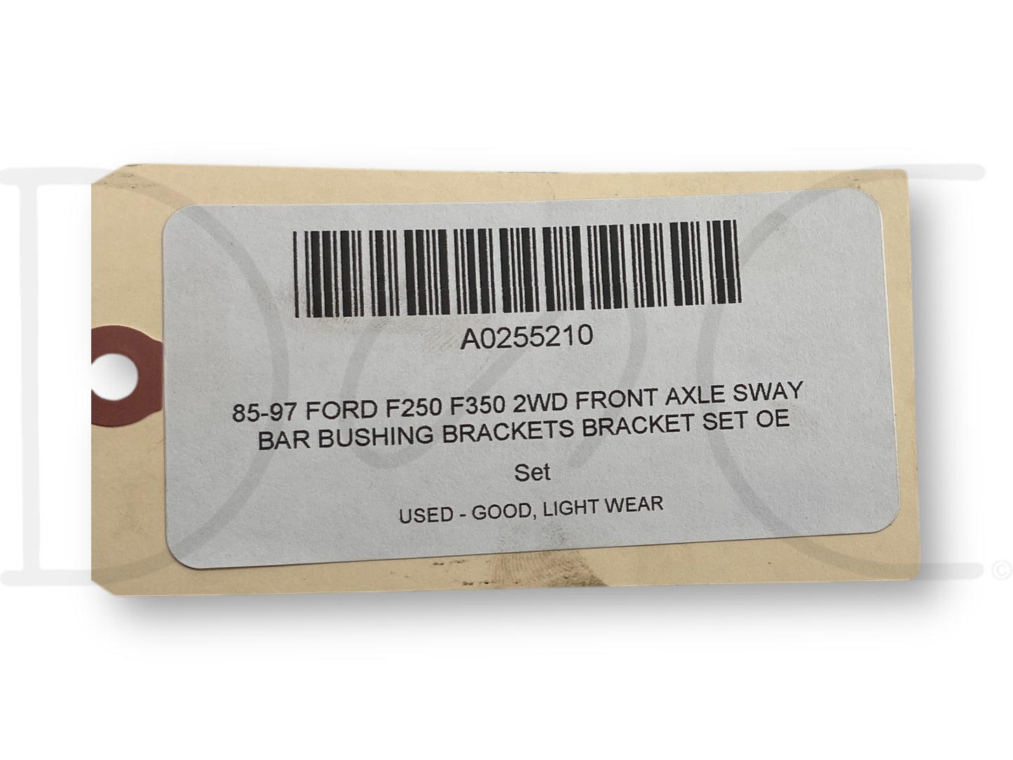 85-97 Ford F250 F350 2WD Front Axle Sway Bar Bushing Brackets Bracket Set OE