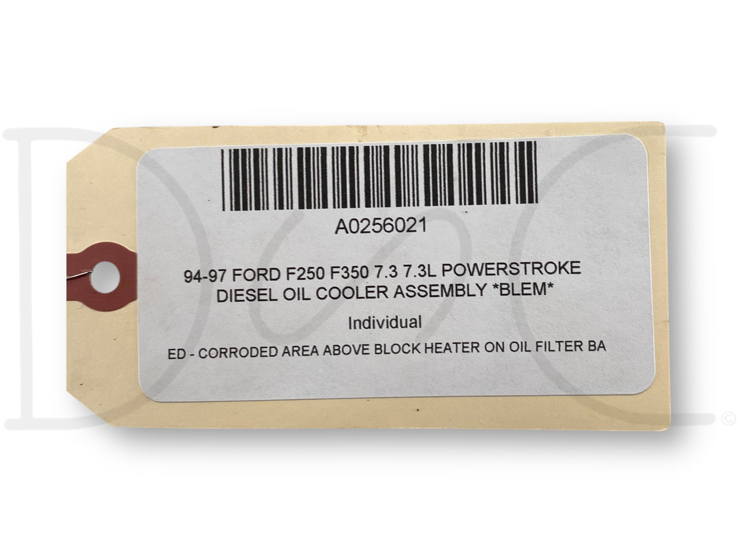 94-97 Ford F250 F350 7.3 7.3L Powerstroke Diesel Oil Cooler Assembly *Blem*