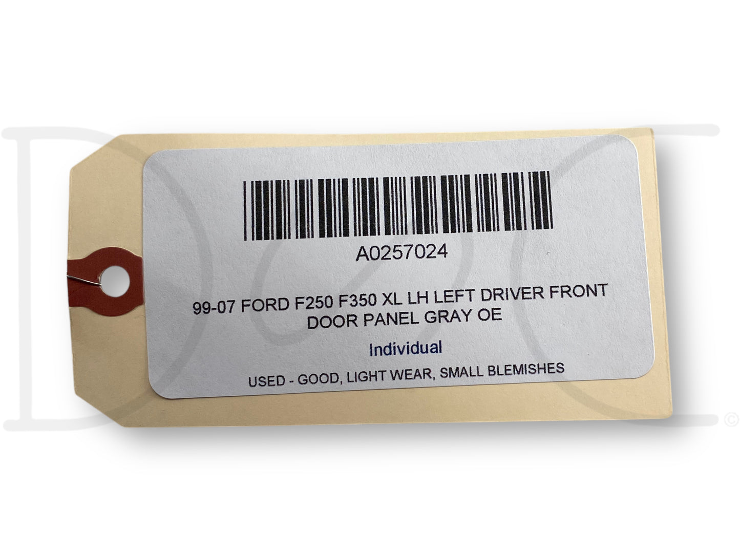 99-07 Ford F250 F350 XL LH Left Driver Front Door Panel Gray OE