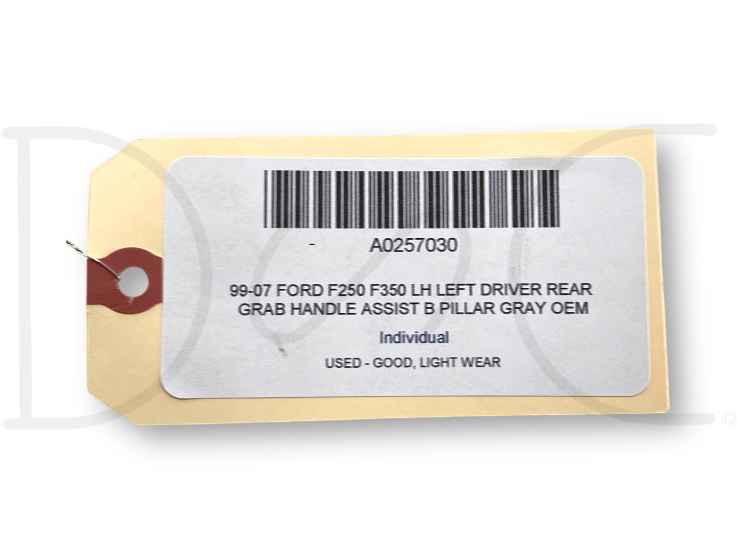 99-07 Ford F250 F350 LH Left Driver Rear Grab Handle Assist B Pillar Gray OEM