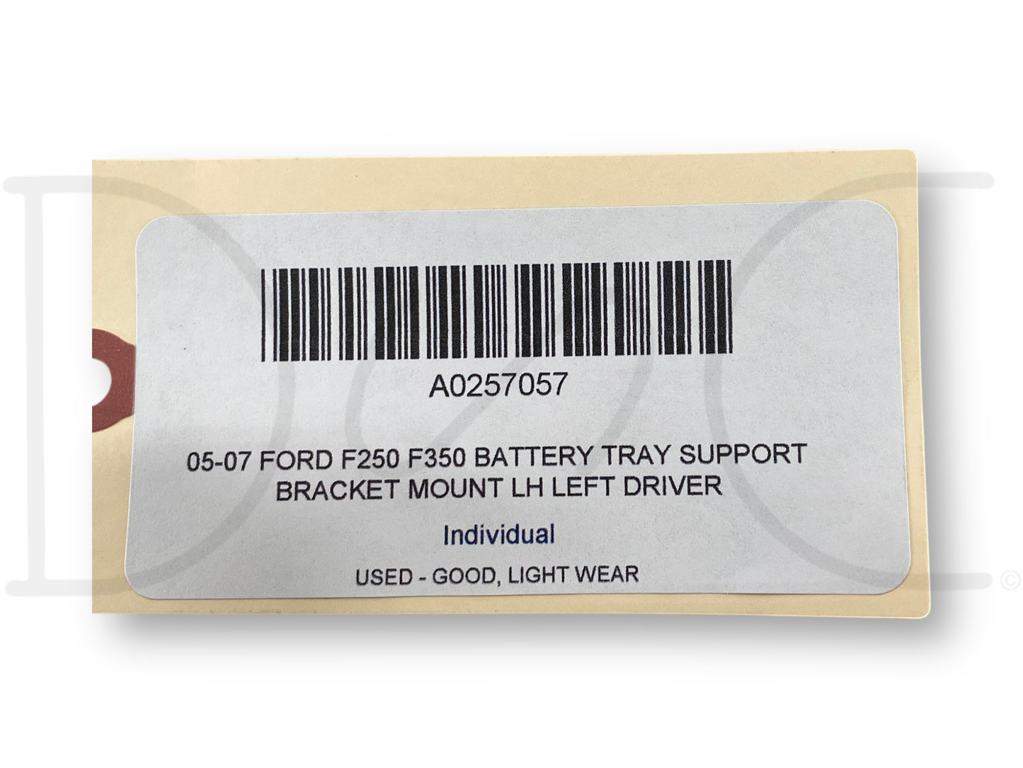 05-07 Ford F250 F350 Battery Tray Support Bracket Mount LH Left Driver