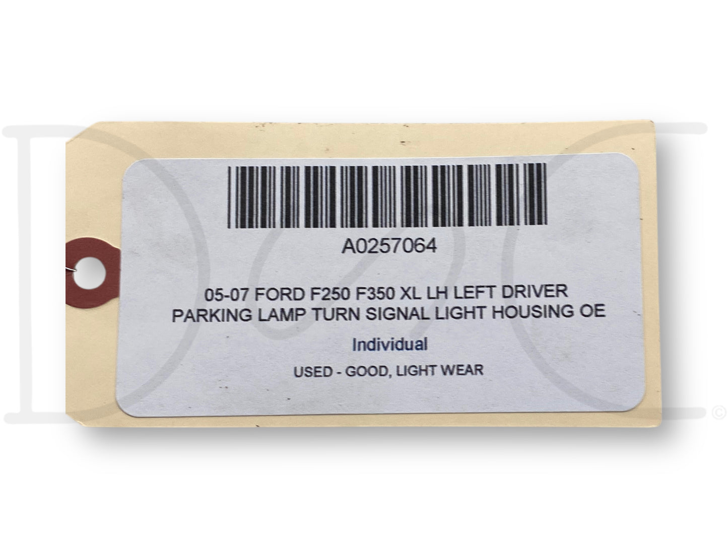 05-07 Ford F250 F350 XL LH Left Driver Parking Lamp Turn Signal Light Housing OE