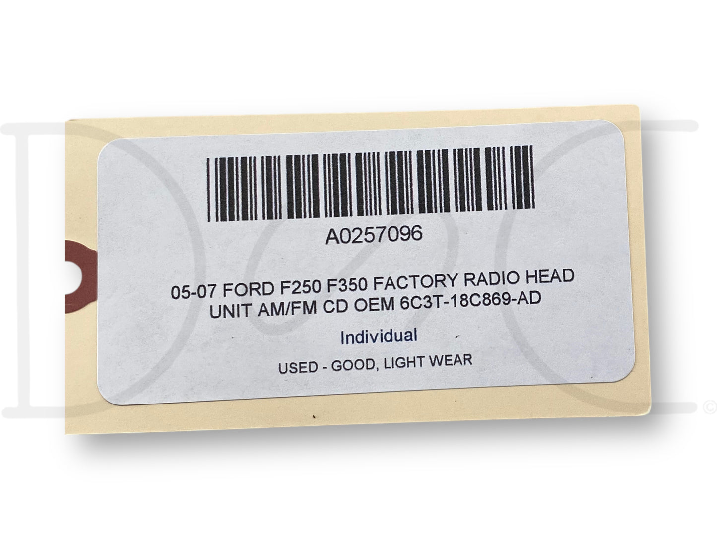 05-07 Ford F250 F350 Factory Radio Head Unit AM/FM CD OEM 6C3T-18C869-Ad