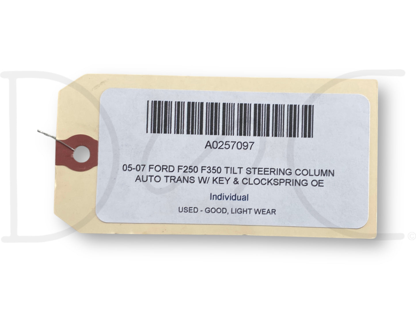 05-07 Ford F250 F350 Tilt Steering Column Auto Trans W/ Key & Clockspring OE