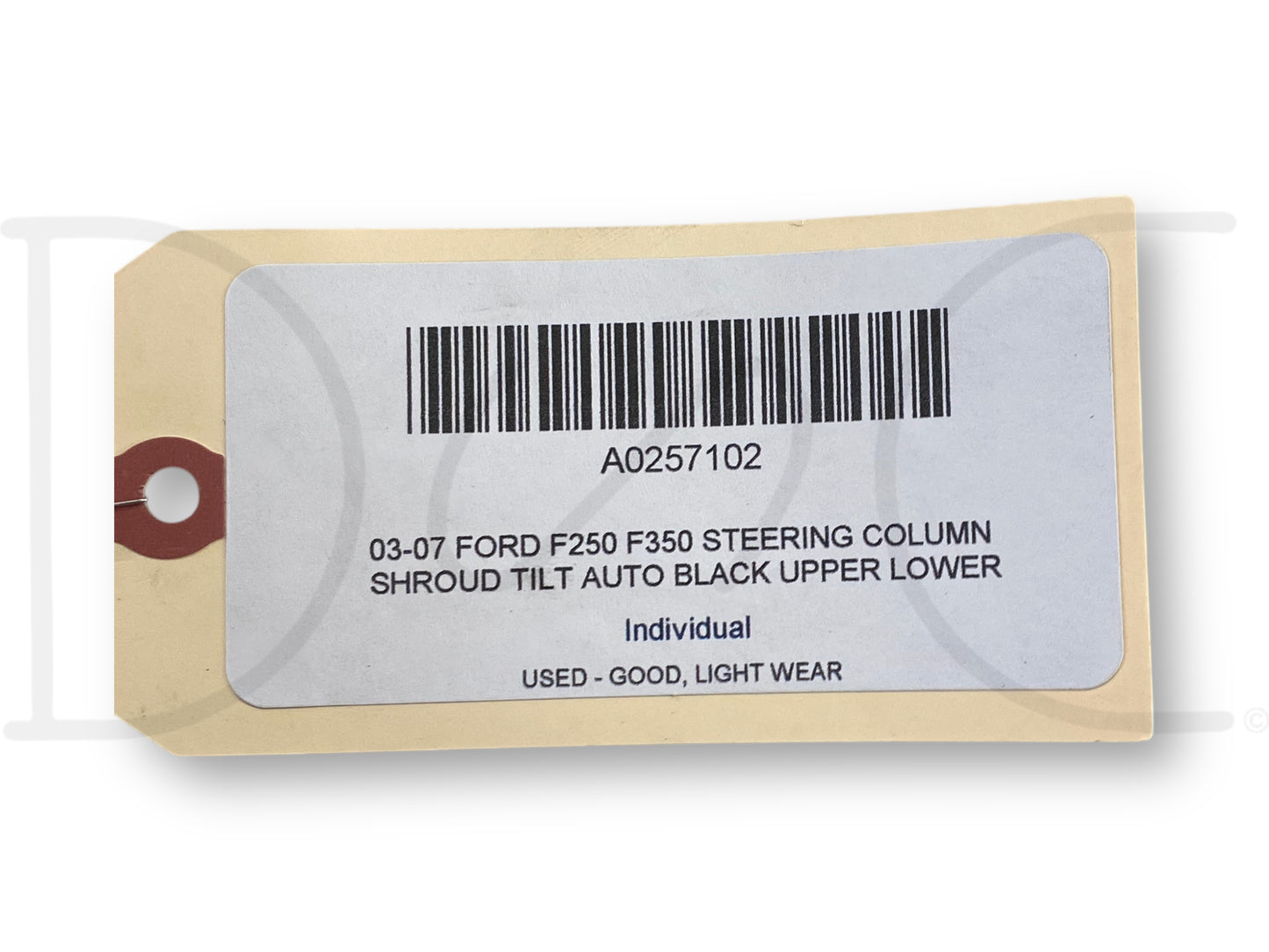 03-07 Ford F250 F350 Steering Column Shroud Tilt Auto Black Upper Lower