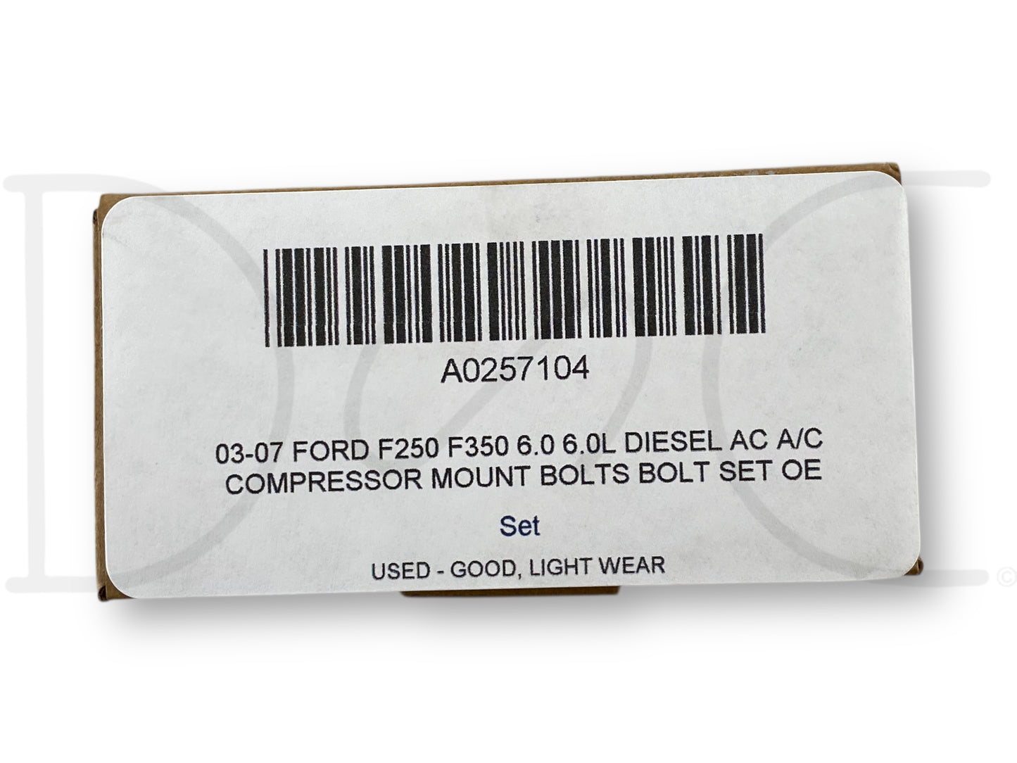 03-07 Ford F250 F350 6.0 6.0L Diesel Ac A/C Compressor Mount Bolts Bolt Set OE