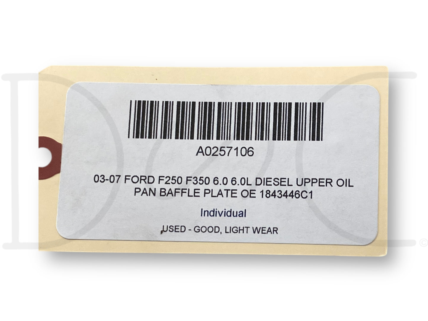 03-07 Ford F250 F350 6.0 6.0L Diesel Upper Oil Pan Baffle Plate OE 1843446C1