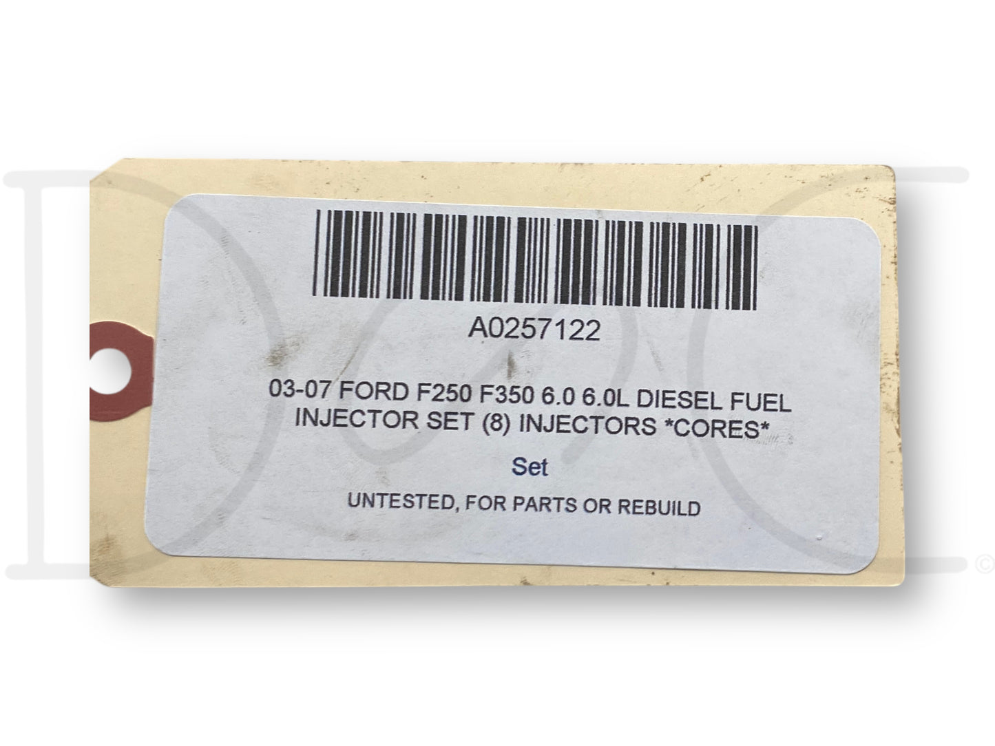03-07 Ford F250 F350 6.0 6.0L Diesel Fuel Injector Set (8) Injectors *Cores*