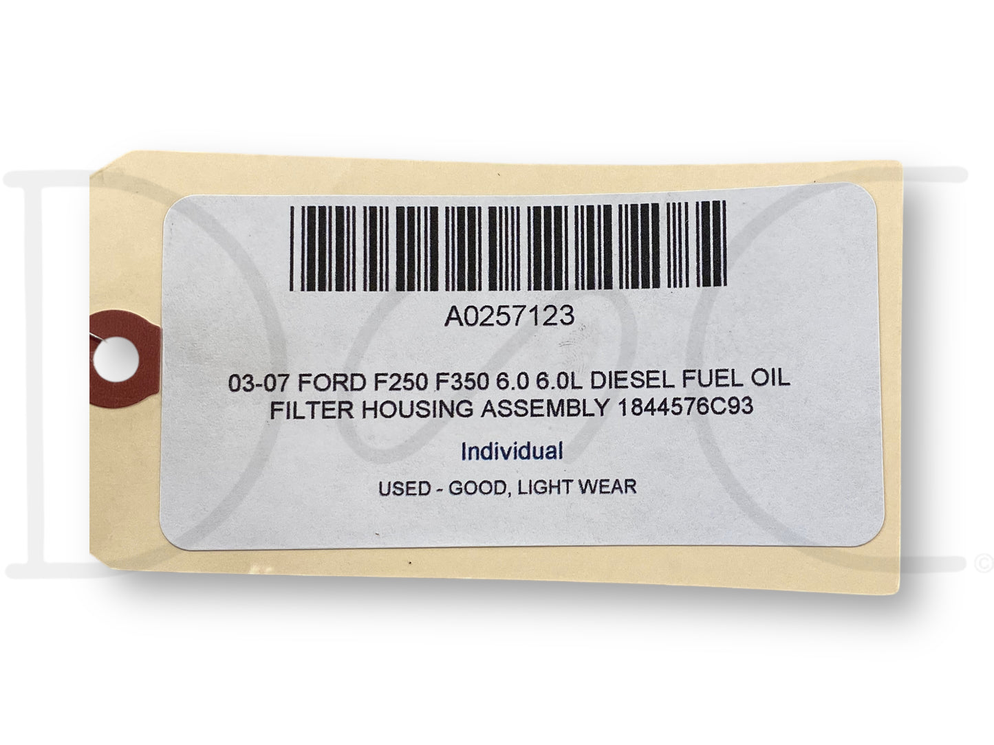 03-07 Ford F250 F350 6.0 6.0L Diesel Fuel Oil Filter Housing Assembly 1844576C93