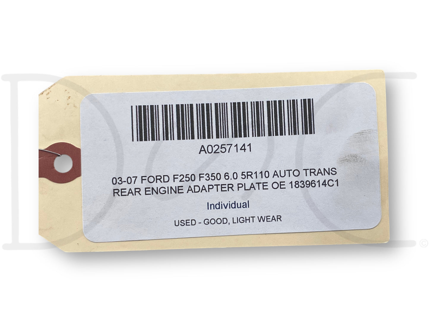 03-07 Ford F250 F350 6.0 5R110 Auto Trans Rear Engine Adapter Plate OE 1839614C1