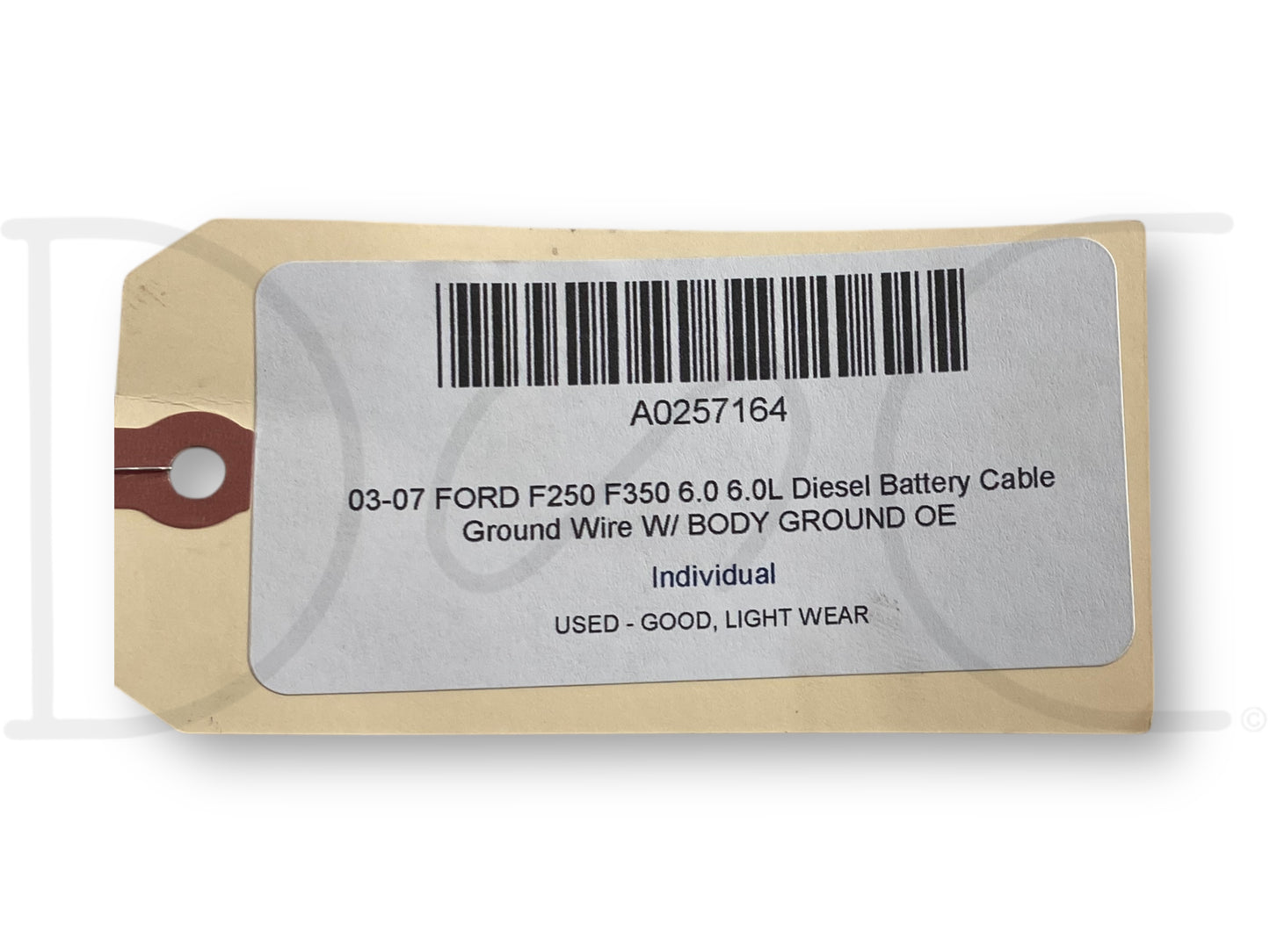 03-07 Ford F250 F350 6.0 6.0L Diesel Battery Cable Ground Wire W/ Body Ground OE