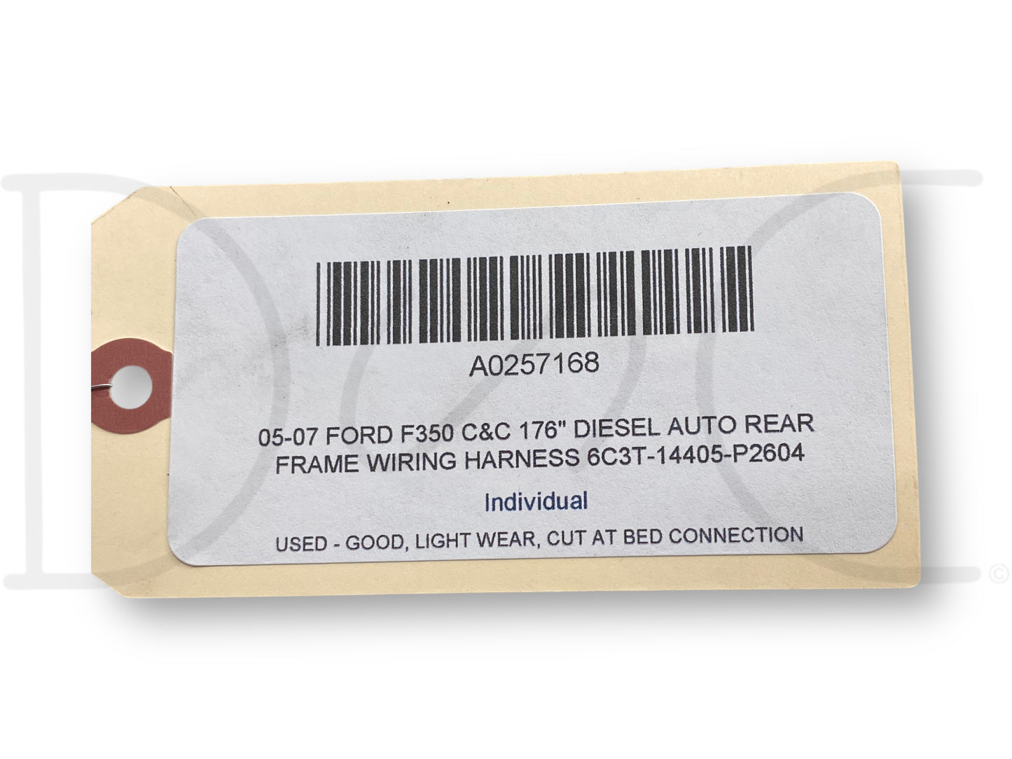 05-07 Ford F350 C&C 176" Diesel Auto Rear Frame Wiring Harness 6C3T-14405-P2604