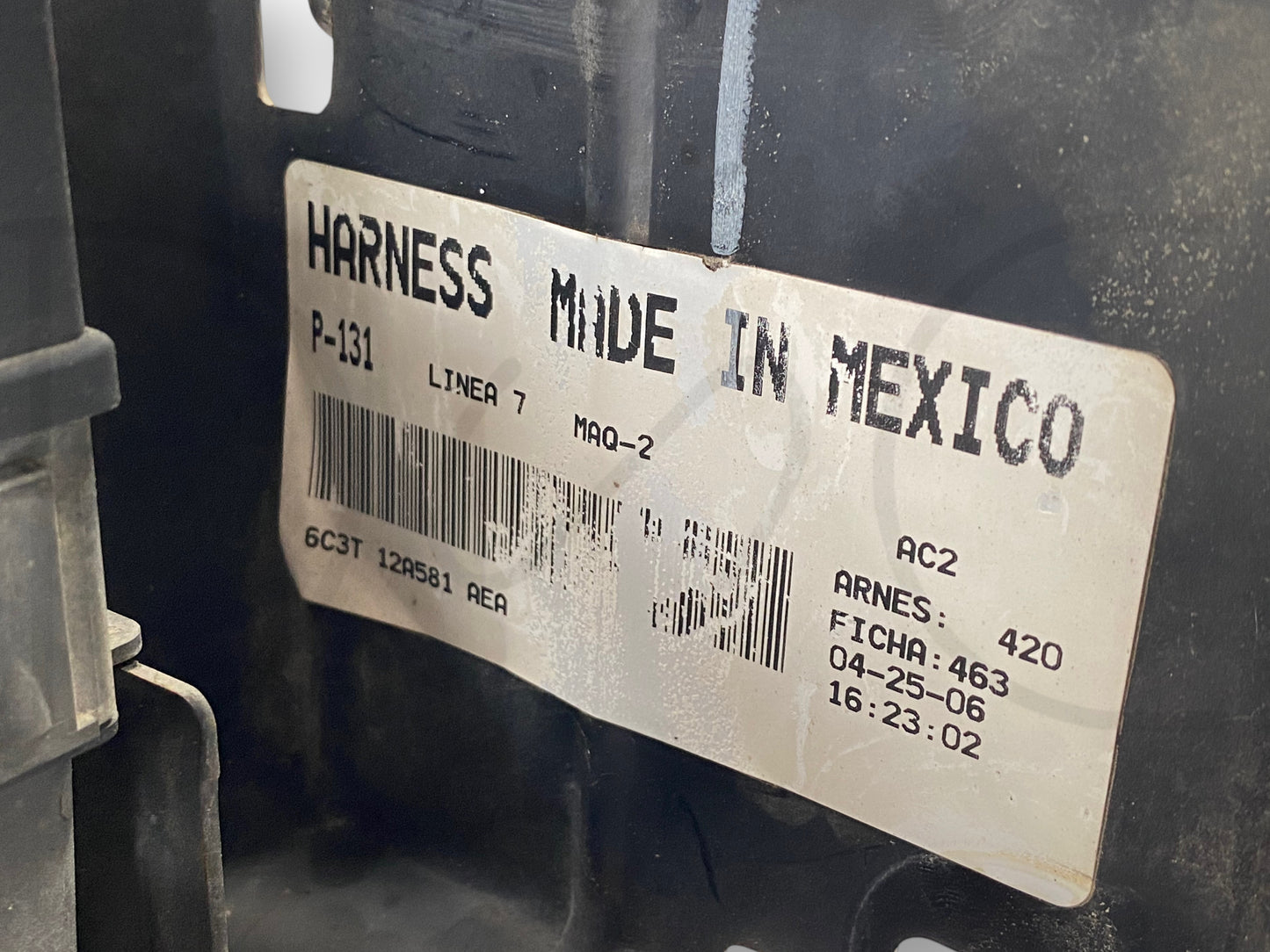 2006 Ford F250 F350 6.0 Front Engine Bay Wiring Harness 6C3T-12A581-P260F Aea