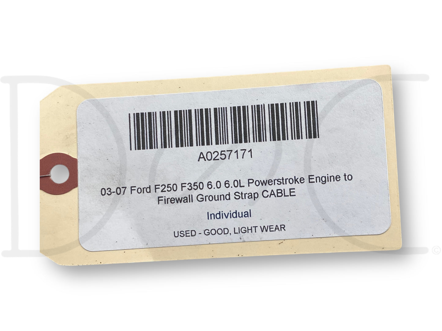 03-07 Ford F250 F350 6.0 6.0L Powerstroke Engine To Firewall Ground Strap Cable