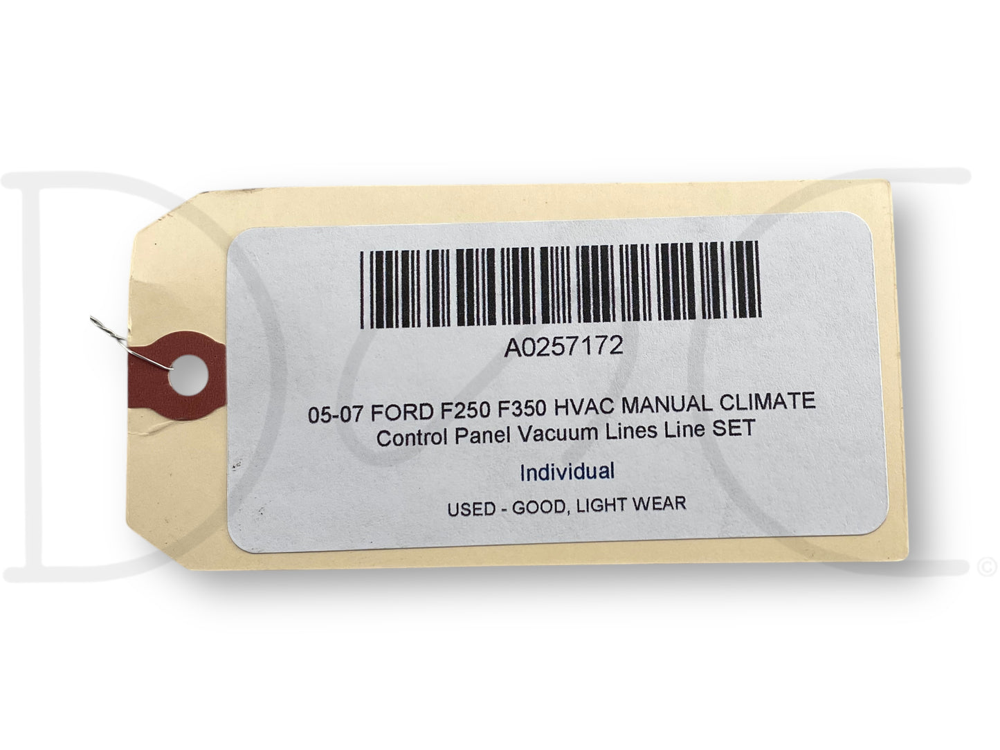 05-07 Ford F250 F350 HVAC Manual Climate Control Panel Vacuum Lines Line Set