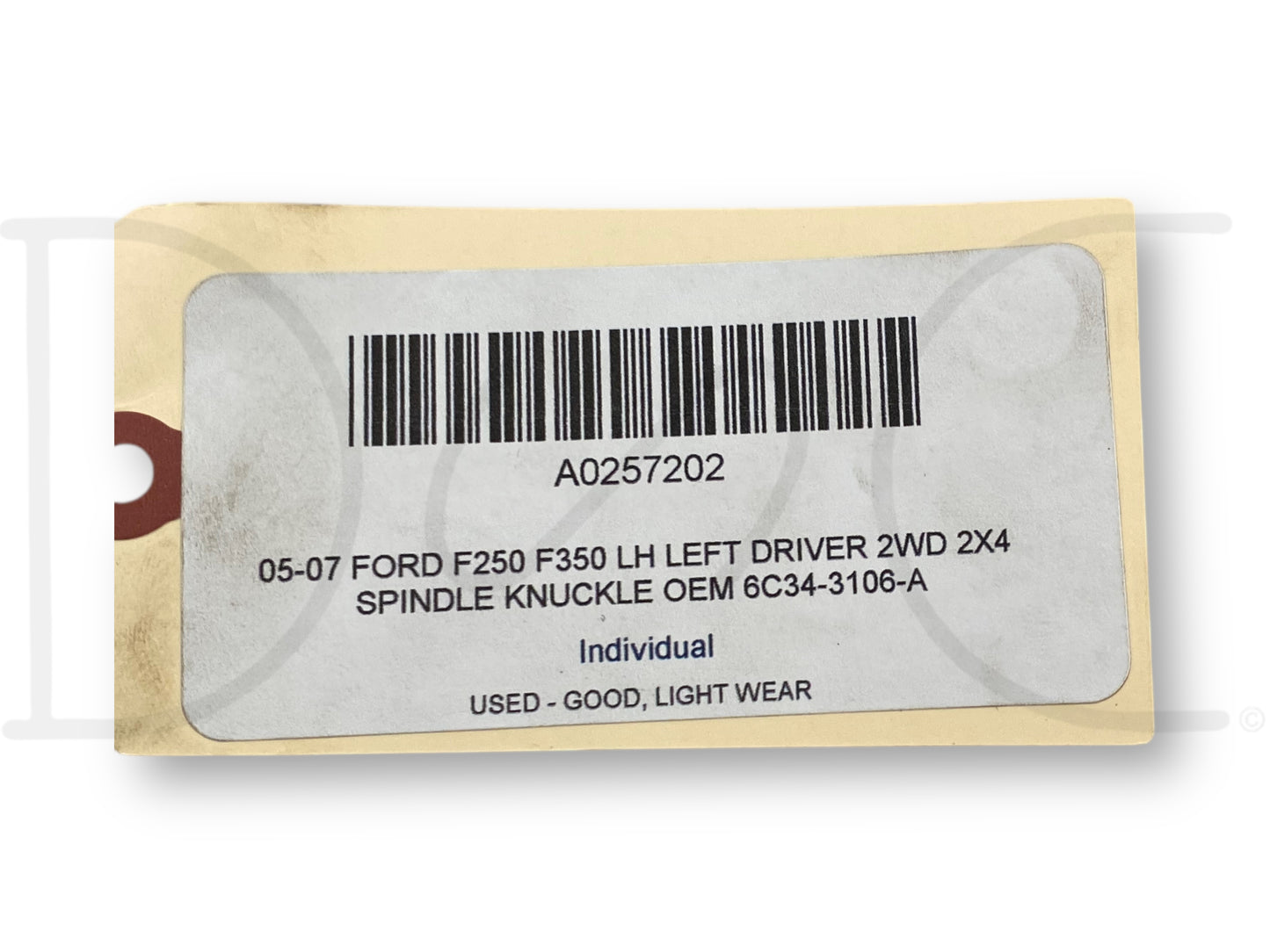 05-07 Ford F250 F350 LH Left Driver 2WD 2X4 Spindle Knuckle OEM 6C34-3106-A