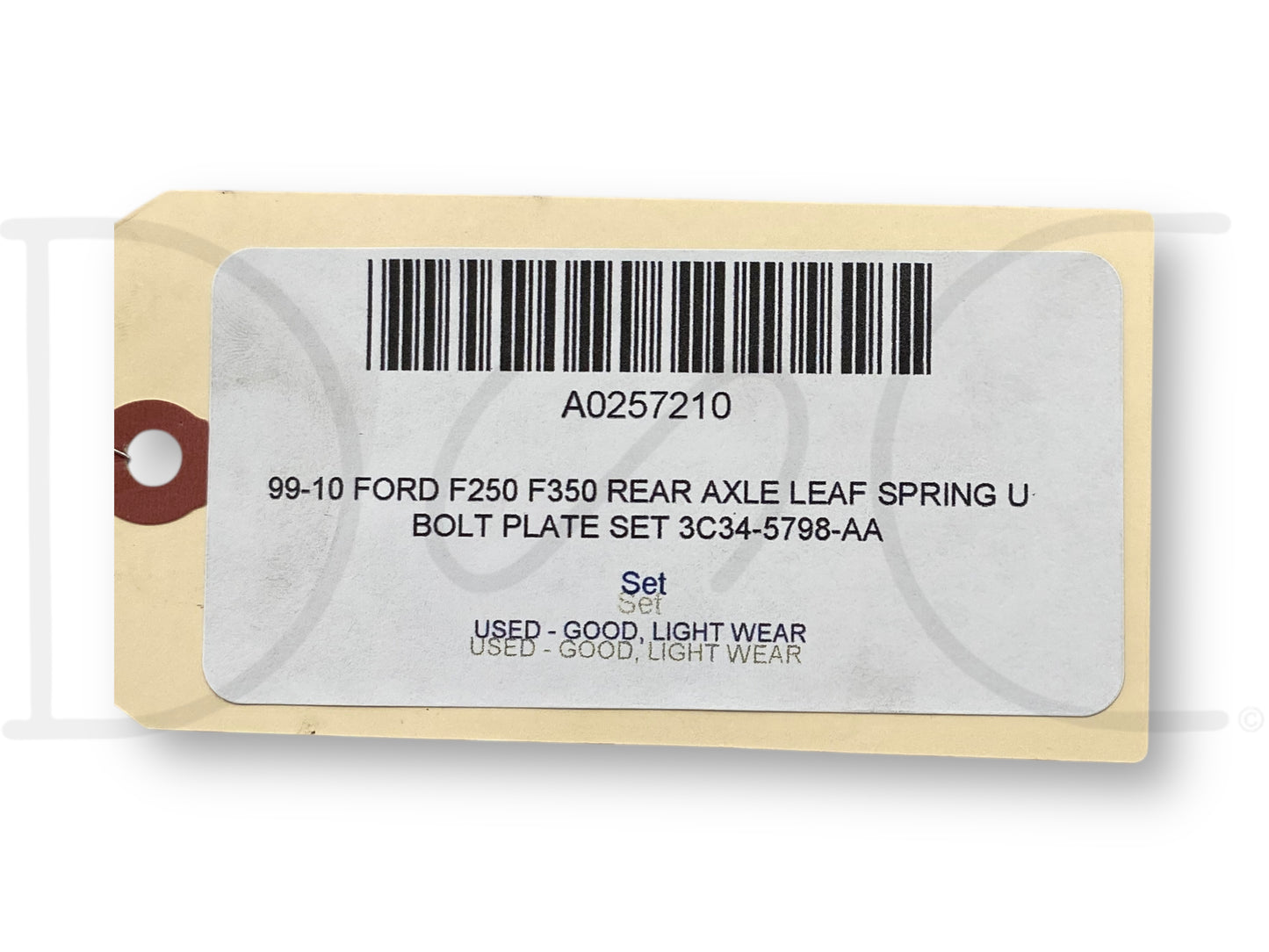 99-10 Ford F250 F350 Rear Axle Leaf Spring U Bolt Plate Set 3C34-5798-Aa