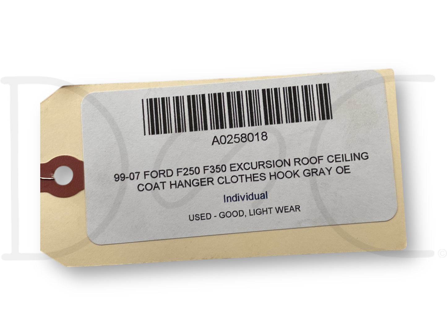 99-07 Ford F250 F350 Excursion Roof Ceiling Coat Hanger Clothes Hook Gray OE
