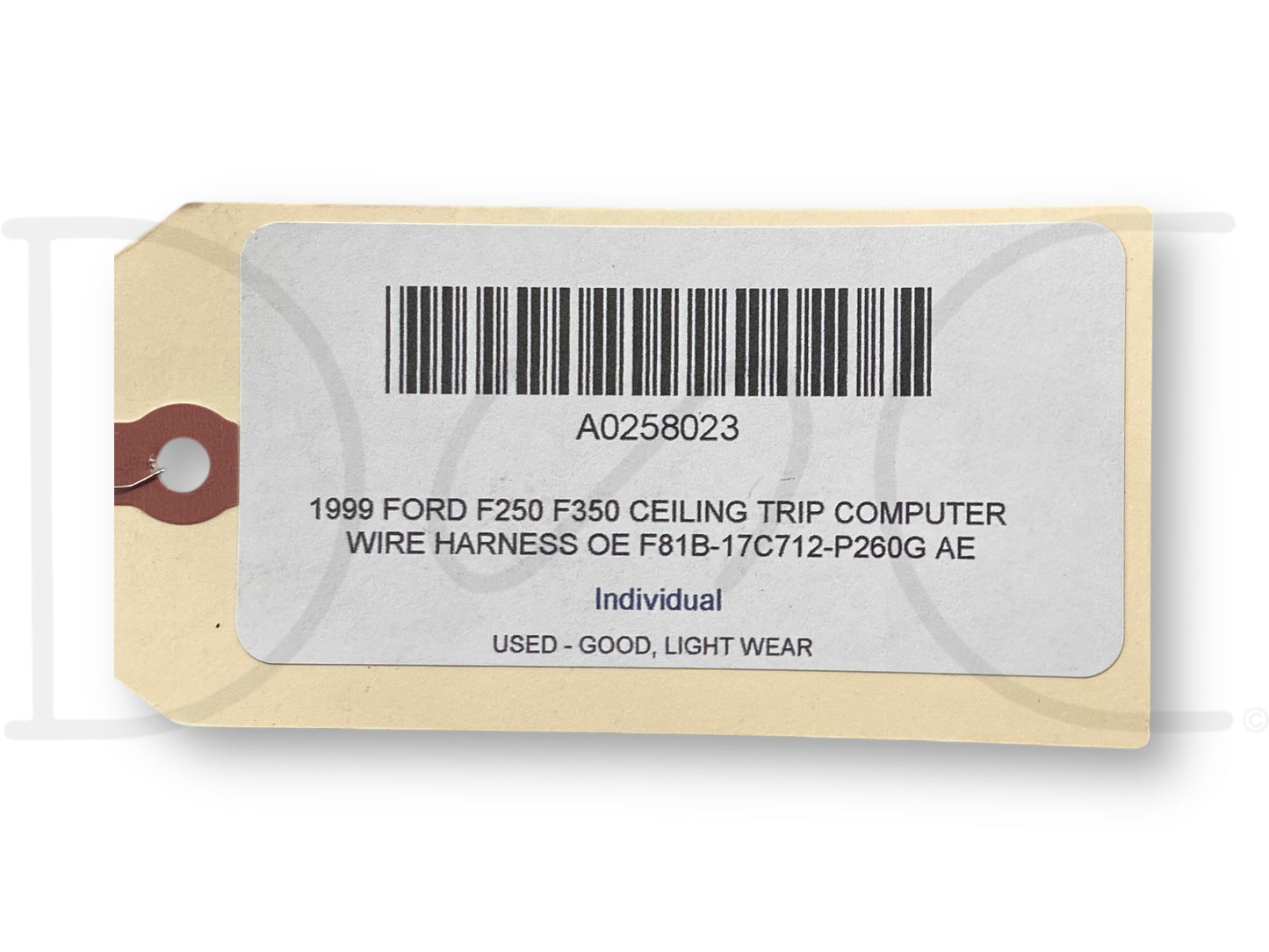 1999 Ford F250 F350 Ceiling Trip Computer Wire Harness OE F81B-17C712-P260G Ae
