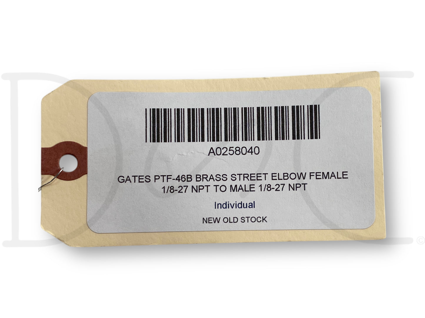 Gates Ptf-46B Brass Street Elbow Female 1/8-27 Npt To Male 1/8-27 Npt