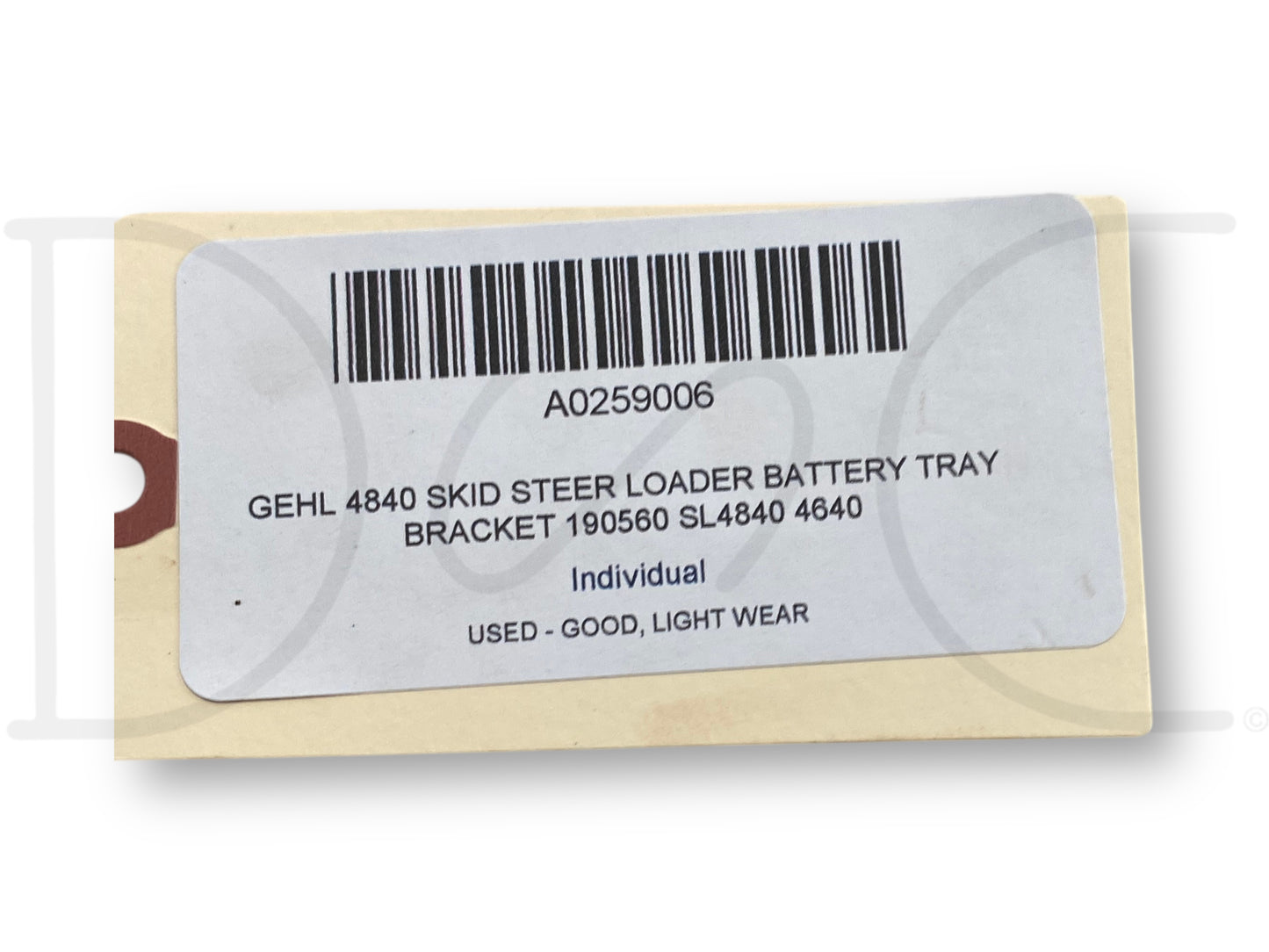 Gehl 4840 Skid Steer Loader Battery Tray Bracket 190560 SL4840 4640