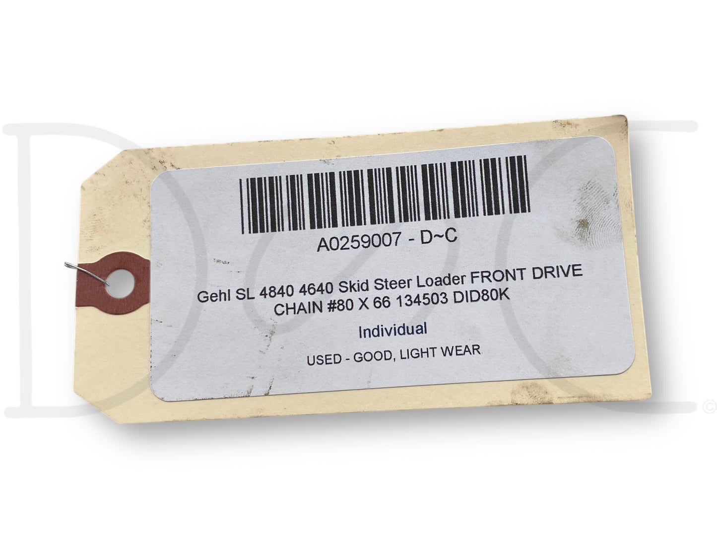 Gehl Sl 4840 4640 Skid Steer Loader Front Drive Chain #80 X 66 134503 Did80K