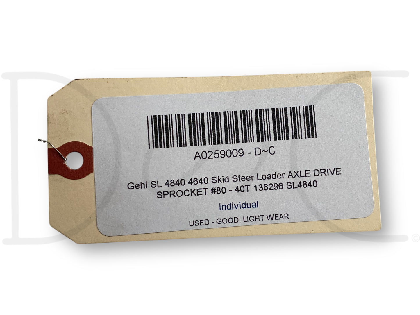 Gehl Sl 4840 4640 Skid Steer Loader Axle Drive Sprocket #80 - 40T 138296 SL4840