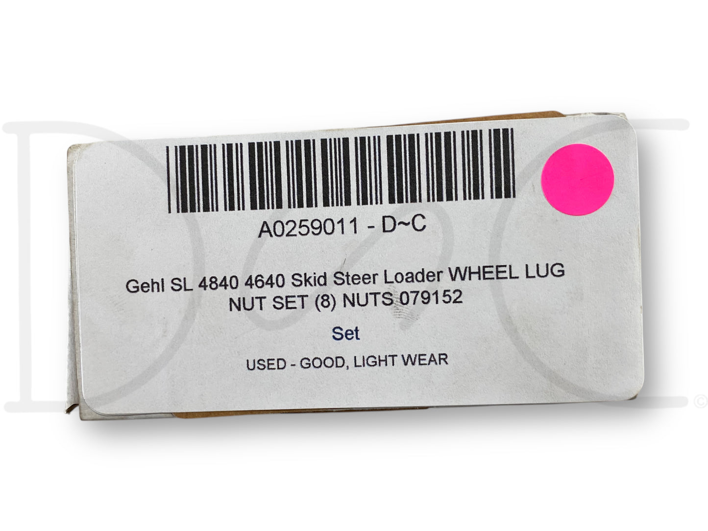 Gehl Sl 4840 4640 Skid Steer Loader Wheel Lug Nut Set (8) Nuts 079152