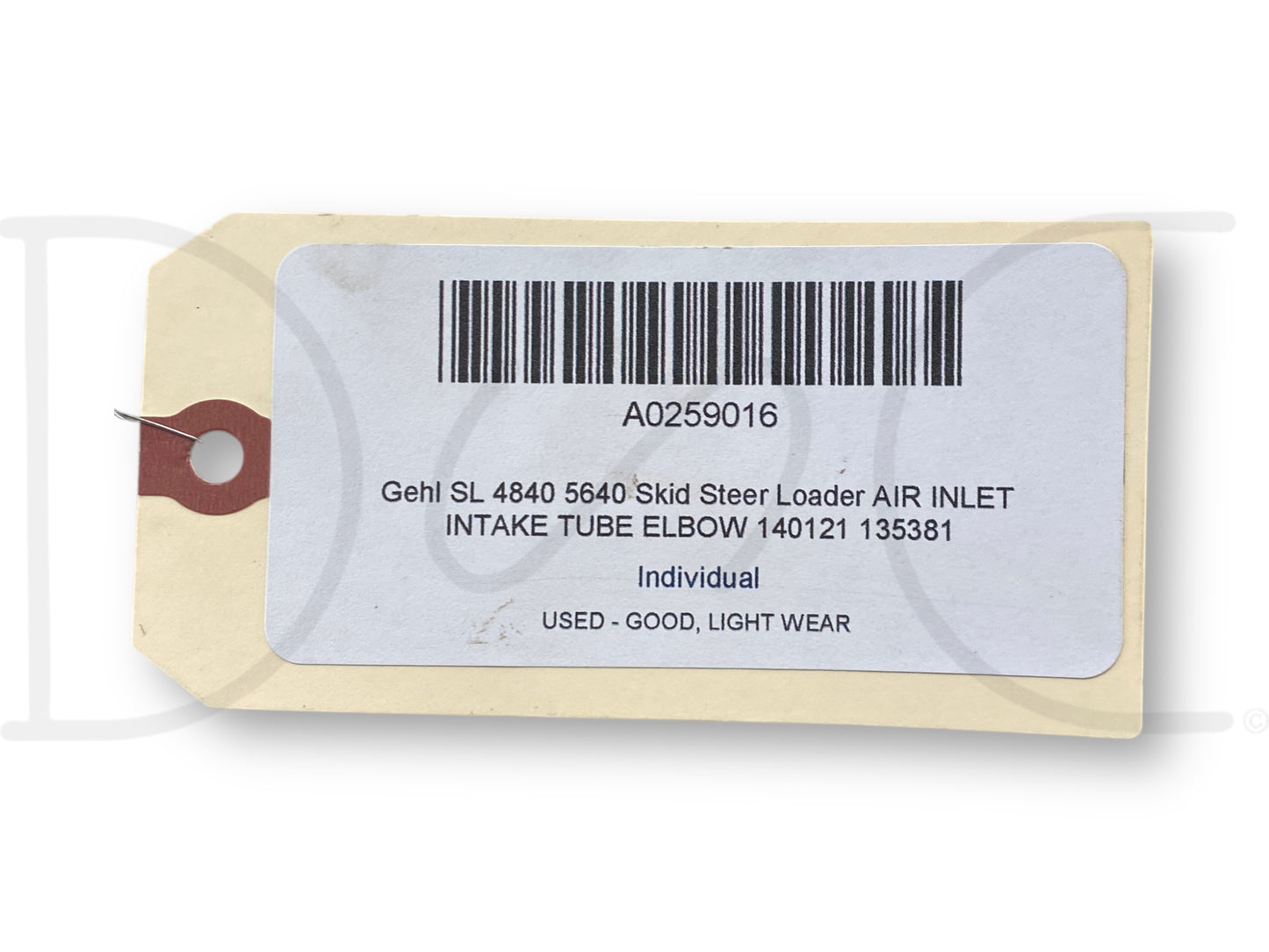 Gehl Sl 4840 5640 Skid Steer Loader Air Inlet Intake Tube Elbow 140121 135381