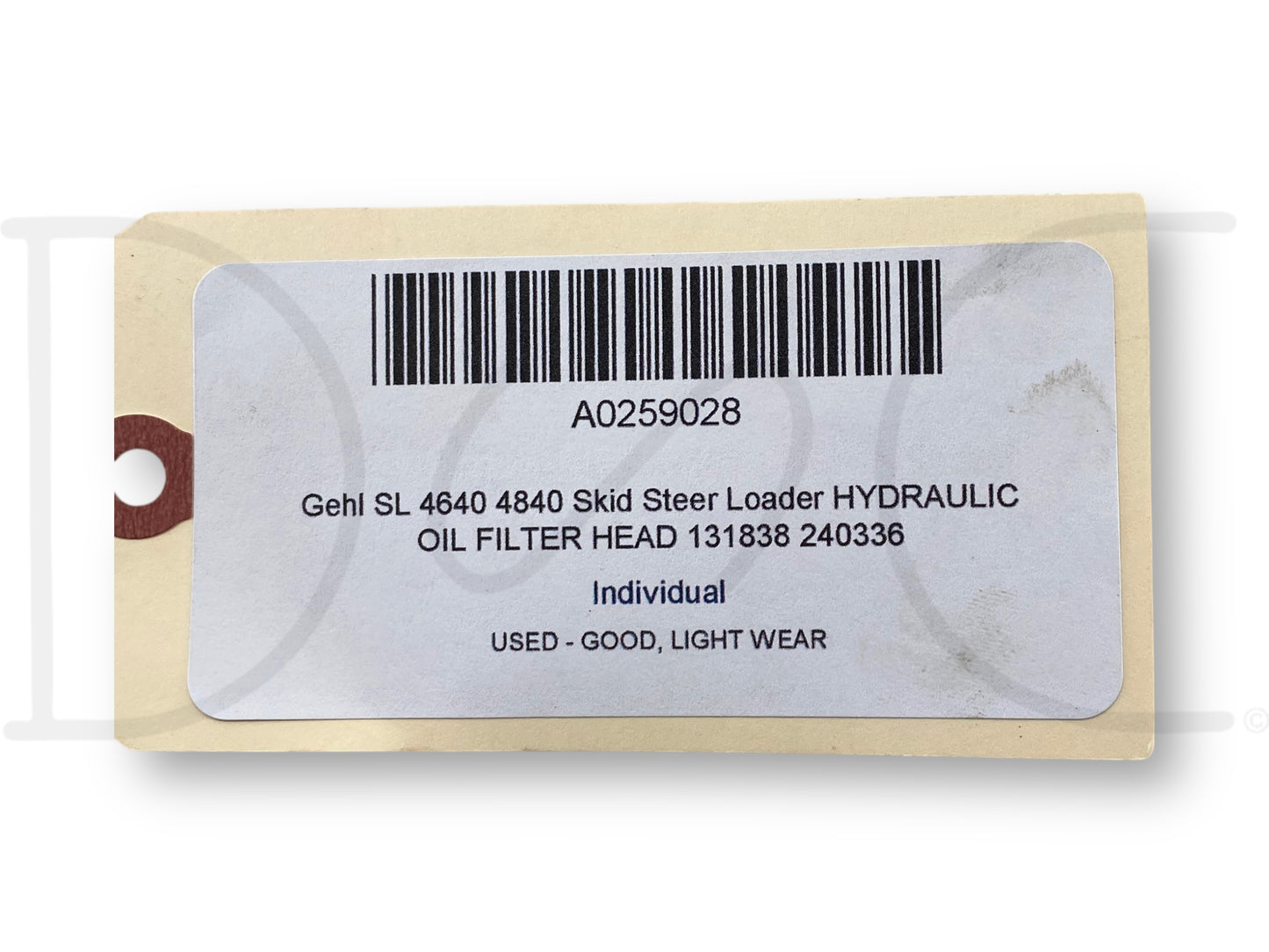 Gehl Sl 4640 4840 Skid Steer Loader Hydraulic Oil Filter Head 131838 240336