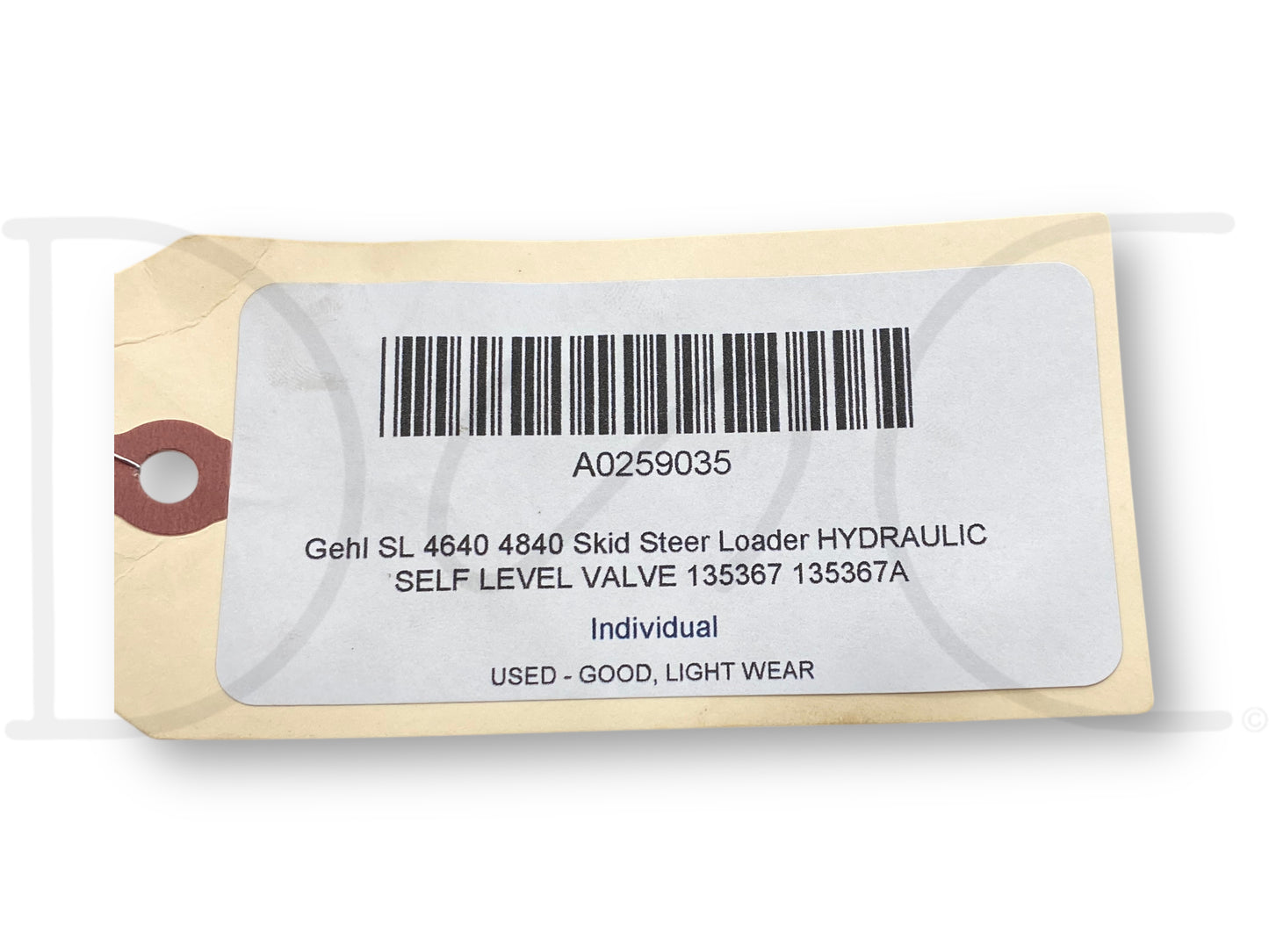 Gehl Sl 4640 4840 Skid Steer Loader Hydraulic Self Level Valve 135367 135367A