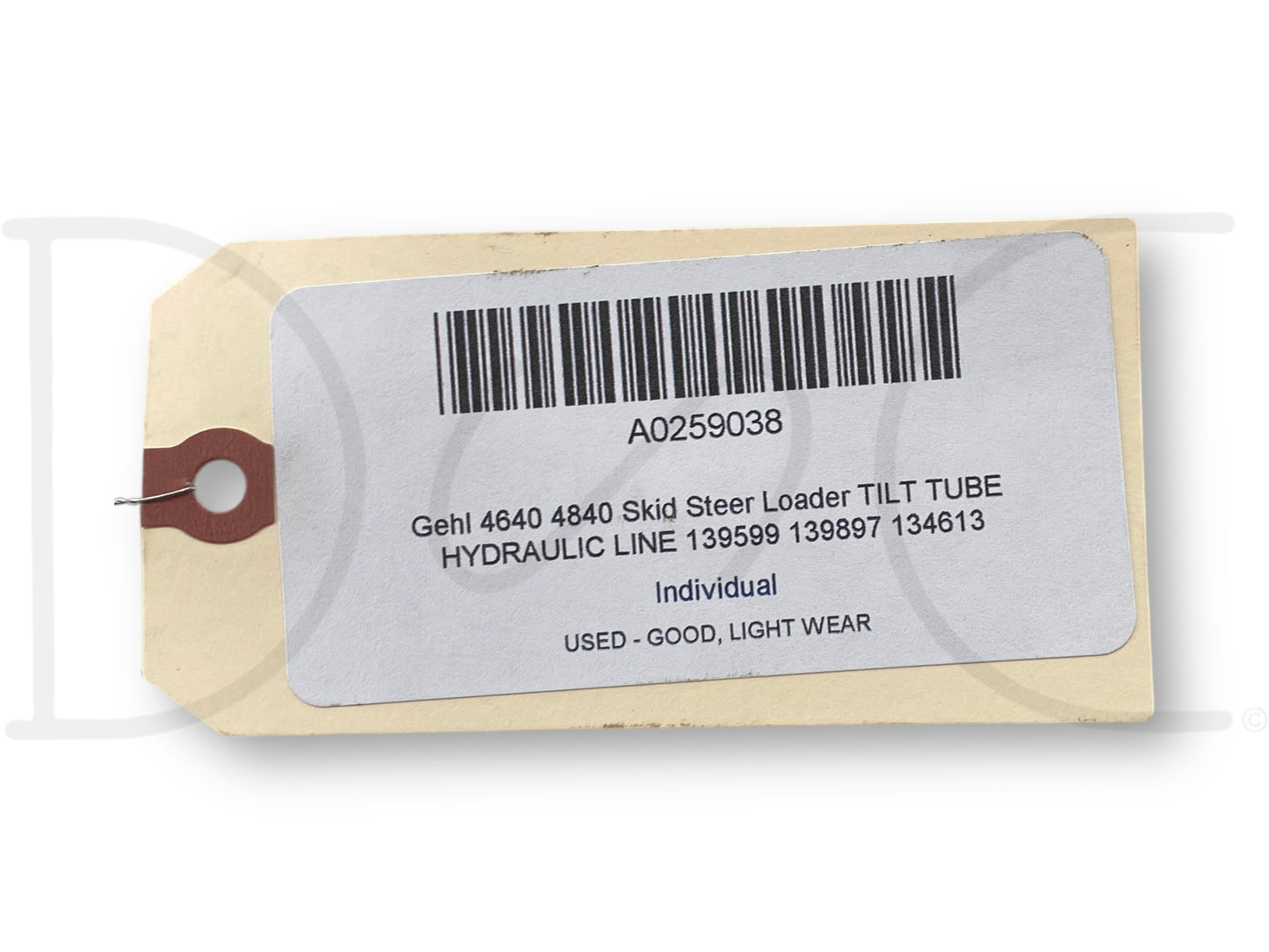 Gehl 4640 4840 Skid Steer Loader Tilt Tube Hydraulic Line 139599 139897 134613