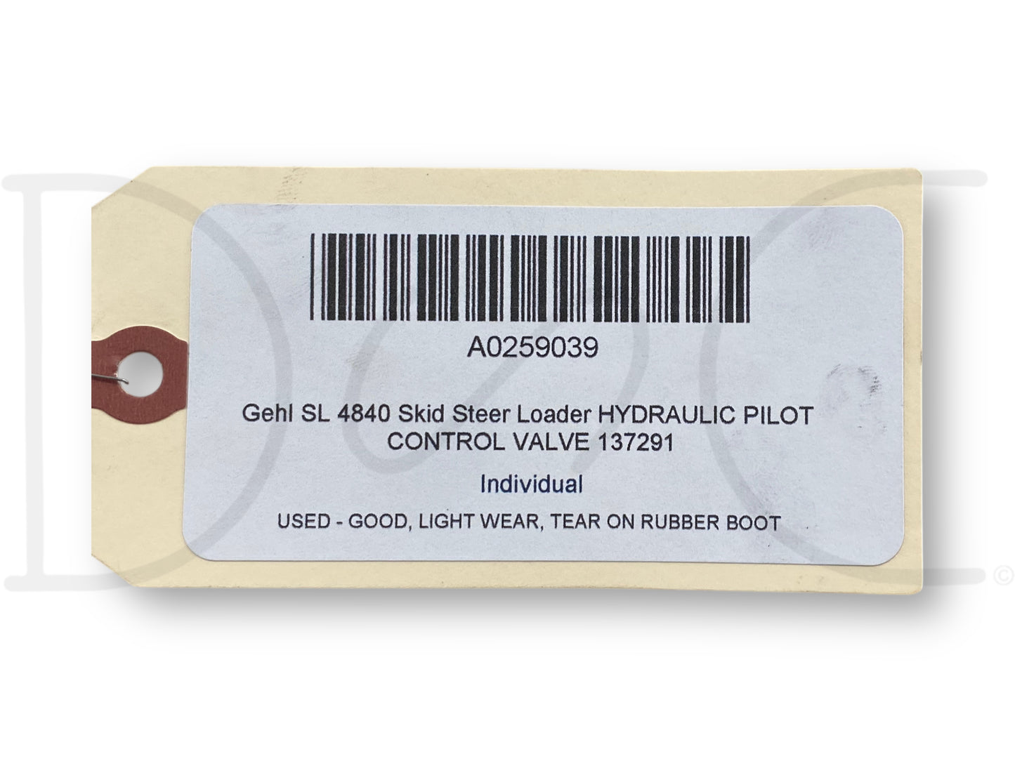 Gehl Sl 4840 Skid Steer Loader Hydraulic Pilot Control Valve 137291