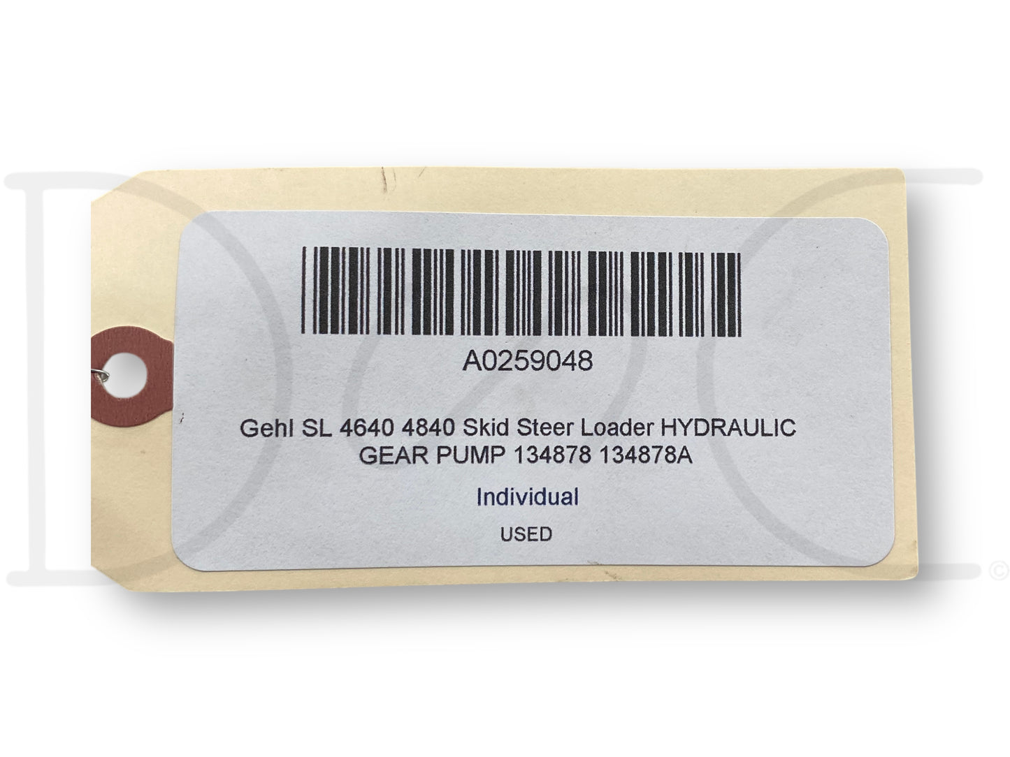 Gehl Sl 4640 4840 Skid Steer Loader Hydraulic Gear Pump 134878 134878A
