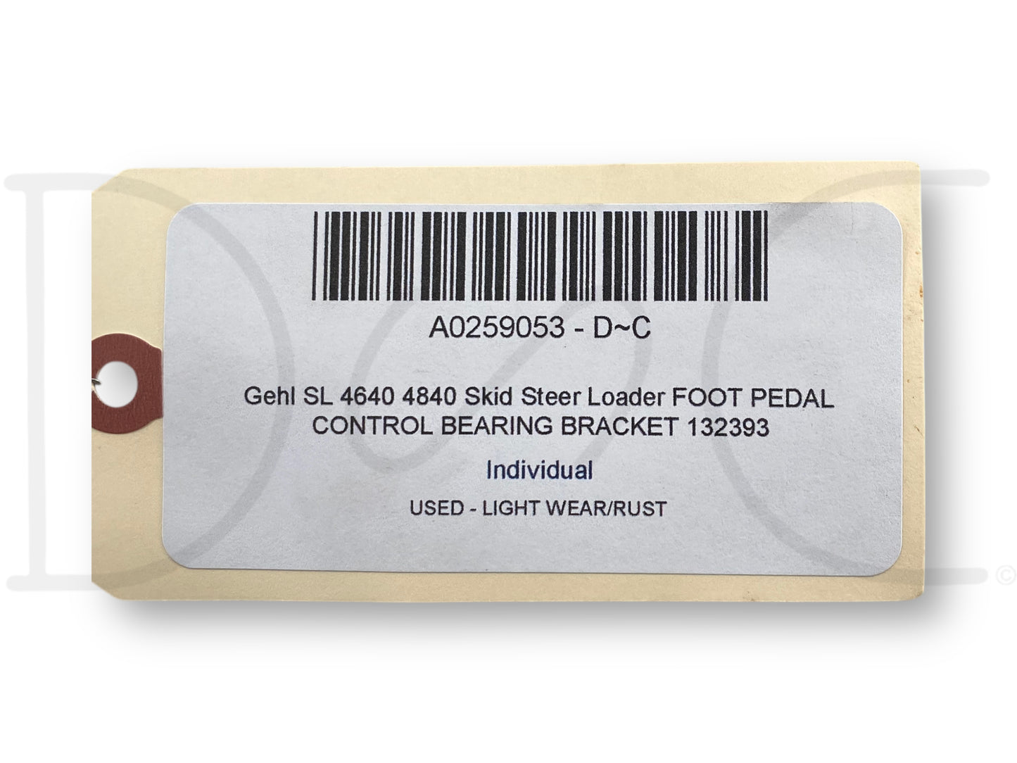 Gehl Sl 4640 4840 Skid Steer Loader Foot Pedal Control Bearing Bracket 132393