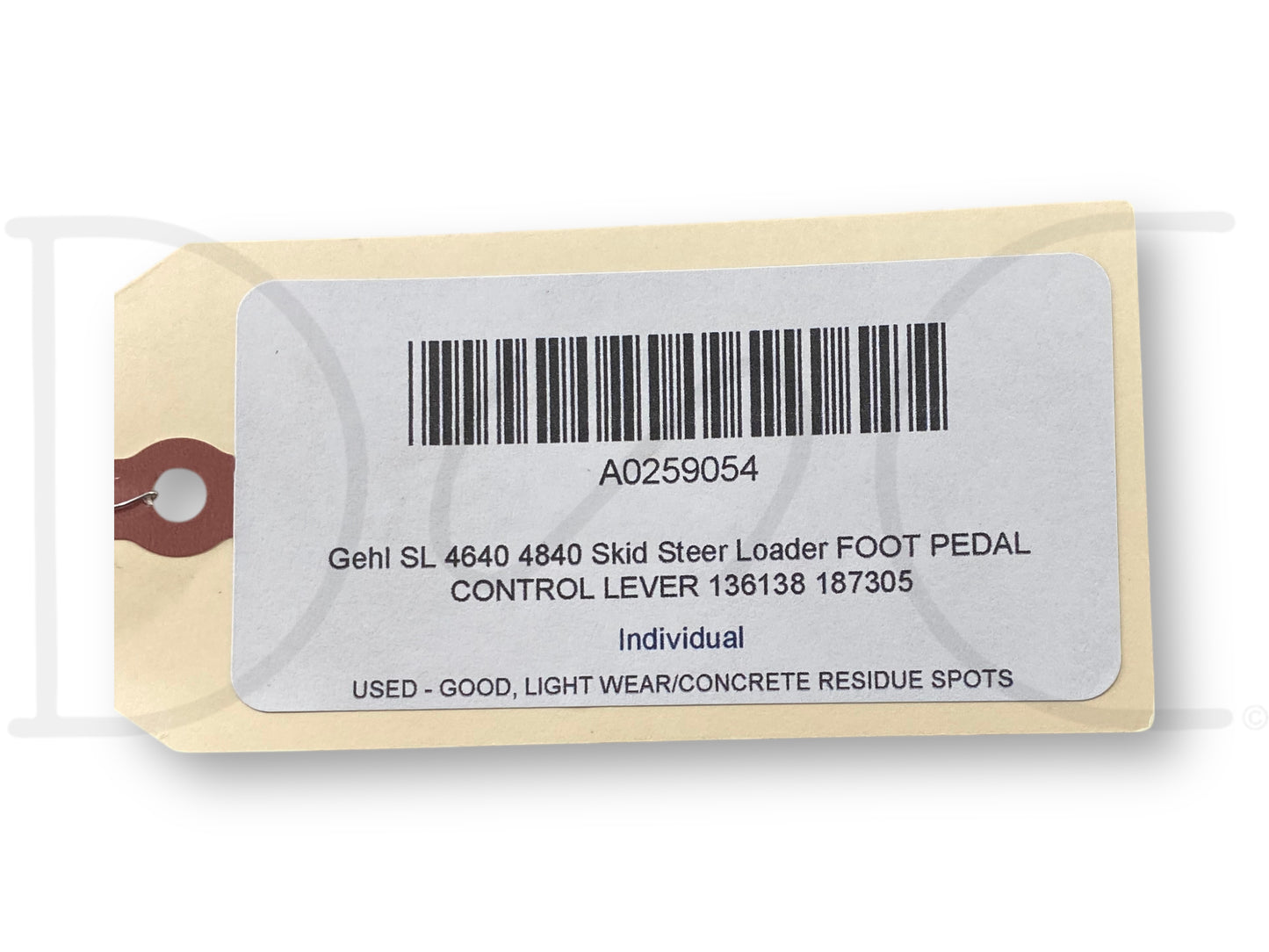 Gehl Sl 4640 4840 Skid Steer Loader Foot Pedal Control Lever 136138 187305