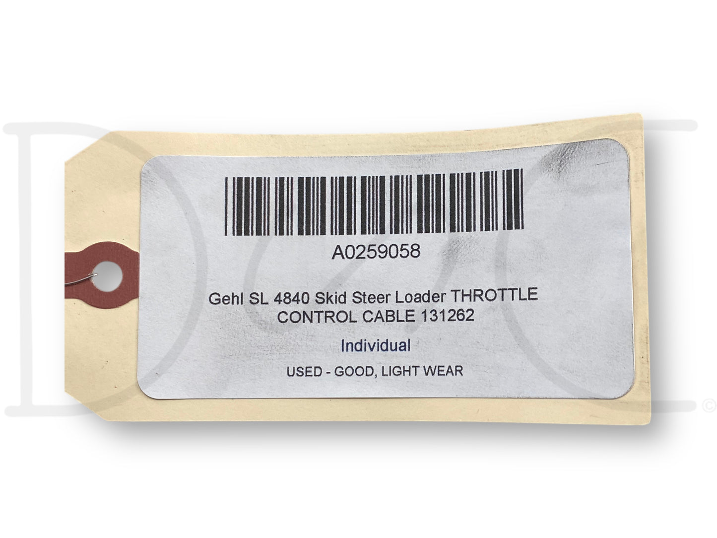 Gehl Sl 4840 Skid Steer Loader Throttle Control Cable 131262