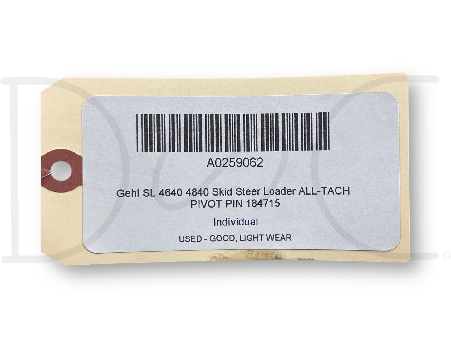 Gehl Sl 4640 4840 Skid Steer Loader All-Tach Pivot Pin 184715