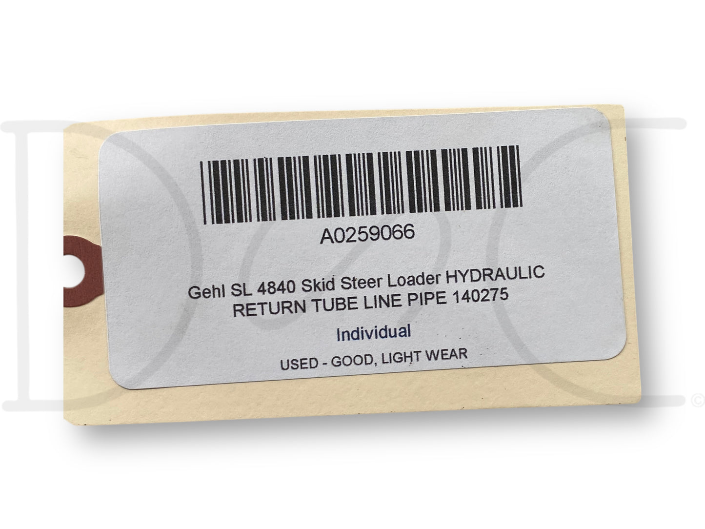 Gehl Sl 4840 Skid Steer Loader Hydraulic Return Tube Line Pipe 140275